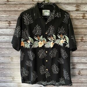 Bamboo Men's Short-Sleeved Button-Down‎ Shirt Size L